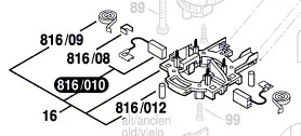 Couronne porte balais réf. 1 614 336 023 BOSCH